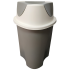 Відро для сміття Planet Twist 23 л сірий - крем