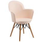 Кресло Tilia Gora-V ножки буковые кремовое