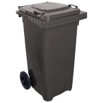 Бак для мусора на колесах с ручкой 120 л серый Бак для мусора на колесах с ручкой 120 л серый