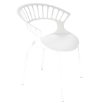 Кресло Papatya Tiara белый, база белый Кресло Papatya Tiara белый, база белый