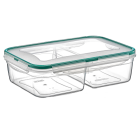 Контейнер Fresh Box  2 відсіки 1 л + 1 л прозорий