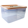 Контейнер Flexy Box прямокутний 1,3 л прозорий кришка помаранчева Irak Plastik