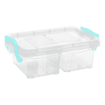 Контейнер на защелках двойной 0,5 л прозрачный