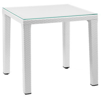 Стол Tilia Antares 80x80 см ножки пластиковые белая слоновая кость