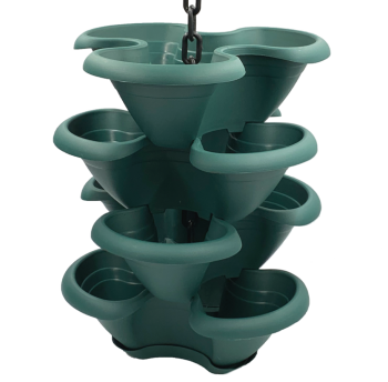 Горшок для цветов ярусный Strawberry Makreme 30 л зеленый