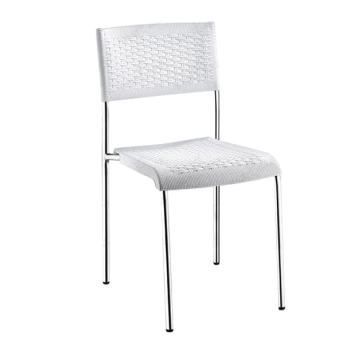 Стілець Irak Plastik Klasik під ротанг білий