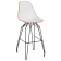 Стул барный Tilia Eos-M ножки металлические крашеные светло-коричневый - белая слоновая кость
