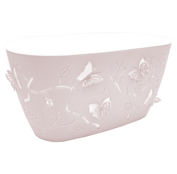 Горшок для цветов балконный 3D 4,1 л розовый