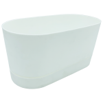 Горшок для цветов балконный Begonya 5,5 л белый