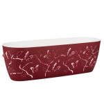 Горщик для квітів балконний 3D 7,3 л темно-червоний