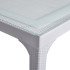 Стіл під ротанг Irak Plastik 80x140 білий