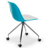 Стілець Tilia Eos-O ніжки металеві бірюзовий - біла слонова кістка