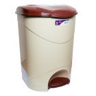 Ведро для мусора с педалью Irak Plastik Bella №3 30л бежевое