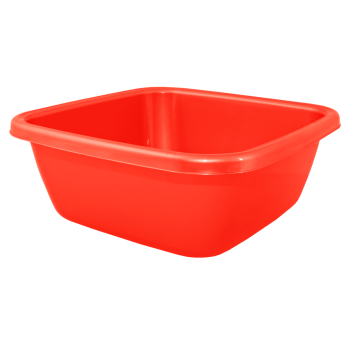 Таз квадратний 6л червоний