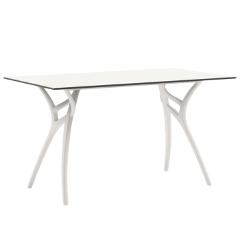 Стіл Tilia Ivy-L 77x120 см стільниця біла ніжки біла слонова кістка