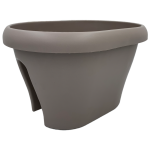 Горщик для квітів на перила Gardenya 12 л сіро-коричневий Горщик для квітів на перила Gardenya 12 л сіро-коричневий