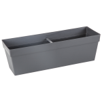 Горщик для квітів балконний Yali 10,8 л антрацитовий