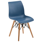 Стілець Tilia Laser-V ніжки букові синій джинс