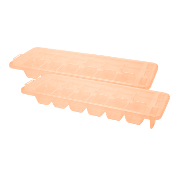Форма для льда Premium 2 шт оранжевая Irak Plastik