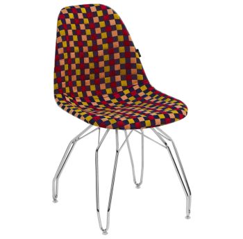 Стул Tilia Eos-M сиденье с тканью, ножки металлические хромированные ARTNUVO 46904 - V6