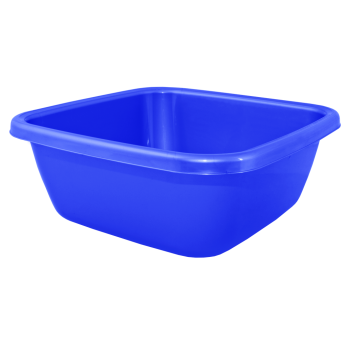Таз квадратный 6л синий