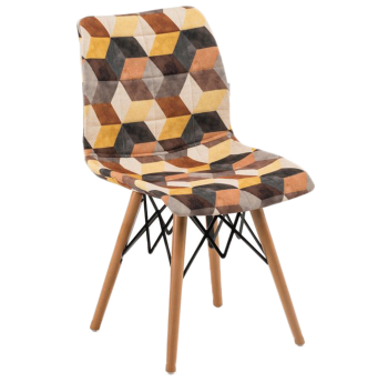 Стул Tilia Laser-V ножки буковые, сиденье с тканью SIESTA 301