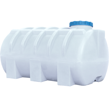 Ємність для дизельного палива 1000 л горизонтальна ГО ПБ біла