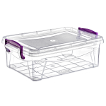 Контейнер на засувках низький 1,2 л прозорий