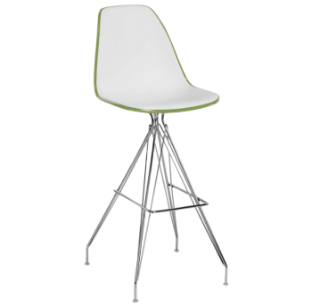 Стул барный Tilia Eos-X ножки металлические хромированные хаки - белая слоновая кость