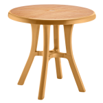 Стіл круглий Irak Plastik Royal 80 см тик