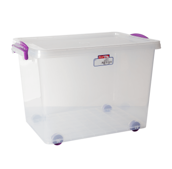 Контейнер на колесах Irak Plastik 33,5 л прозорий Уцінка