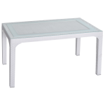 Стіл під ротанг Irak Plastik 80x140 білий Стіл під ротанг Irak Plastik 80x140 білий