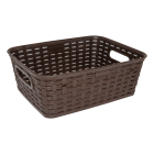 Корзина под ротанг c ручками 2,5 л темно-коричневая