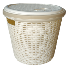 Кошик для білизни під ротанг 13 л жовтий