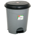 Ведро для мусора с педалью Planet №4 22 л металлик