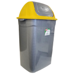 Бак для мусора с поворотной крышкой Planet Butterfly 50 л металликово-желтый Бак для мусора с поворотной крышкой Planet Butterfly 50 л металликово-желтый