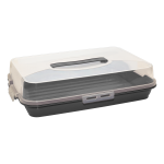 Тортовница прямоугольная антрацитовая