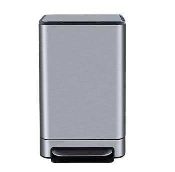 Відро для сміття з педаллю JAH 40 л Soft Close срібний металік з внутрішнім відром