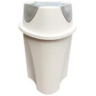 Ведро для мусора Planet Twist 23 л крем - серый