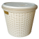 Кошик для білизни під ротанг 13 л жовтий