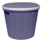 Корзина для белья под ротанг 13 л фиолетовая