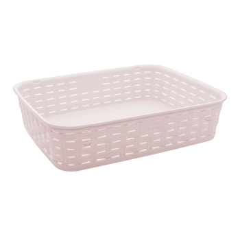 Корзина под ротанг 3 л пудровая