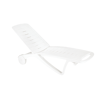 Шезлонг лежак Papatya Elegance білий