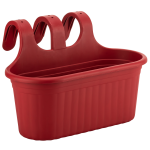 Горшок для цветов балконный подвесной Camellia 6,5 л красный Горшок для цветов балконный подвесной Camellia 6,5 л красный