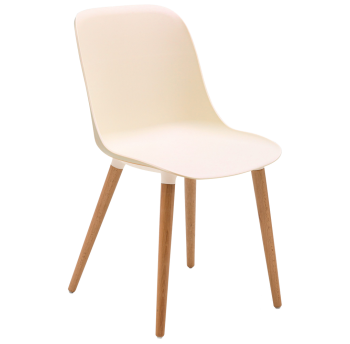 Стілець Tilia Shell-N ніжки букові кремовий