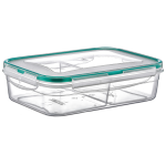 Контейнер Fresh Box  2 відсіки 0,5 л + 0,5 л прозорий