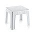 Стіл до шезлонга під ротанг 45x45 білий Irak Plastik 