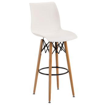 Стул барный Tilia Laser-V ножки буковые белый