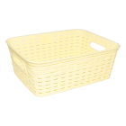 Корзина под ротанг c ручками 2,5 л желтая
