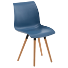 Стілець Tilia Laser-N ніжки букові синій джинс